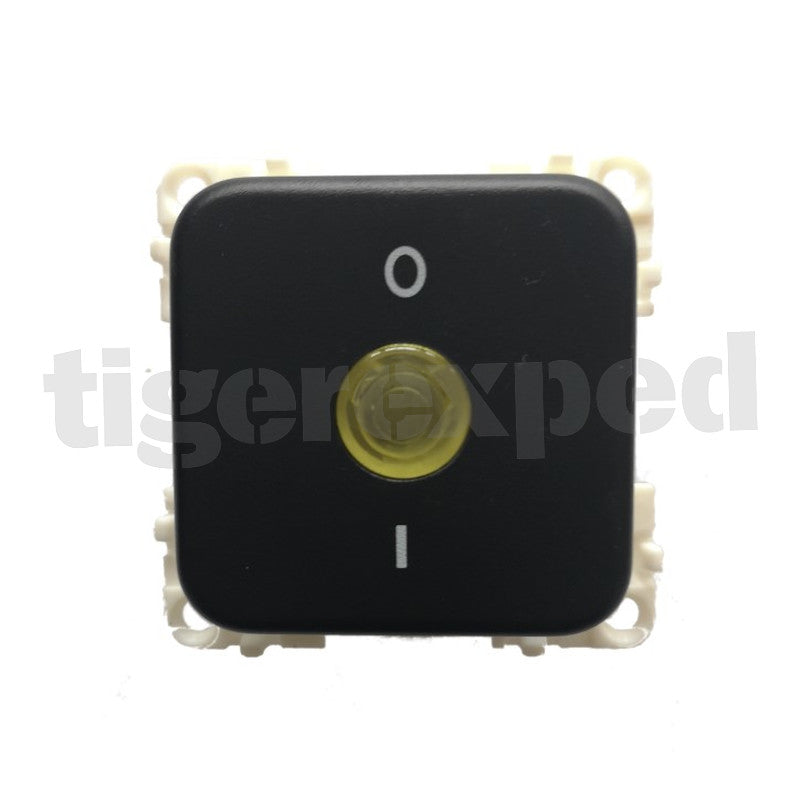 Schalter 2-polig 12V mit gelber LED Kontrollleuchte, Tiefe 25mm, Syste —  thegreenmonkey