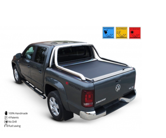 VW AMAROK CANYON Doppel Cab SOT 1301 Aluminium eloxiert Laderaumabdeckung - Rollverdeck