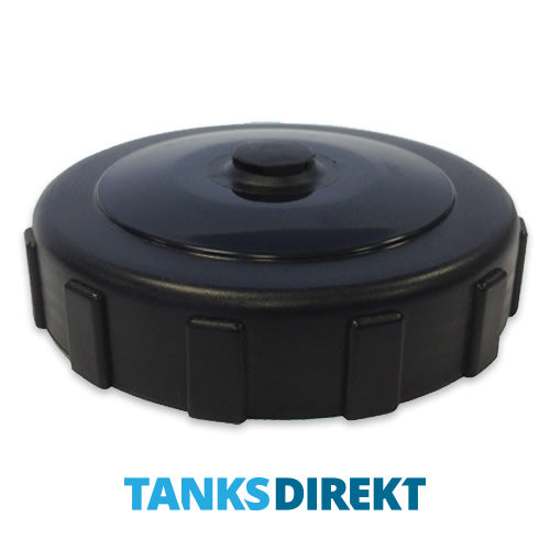 Tankdeckel schwarz 10 cm Innengewinde - mit Entlüftung