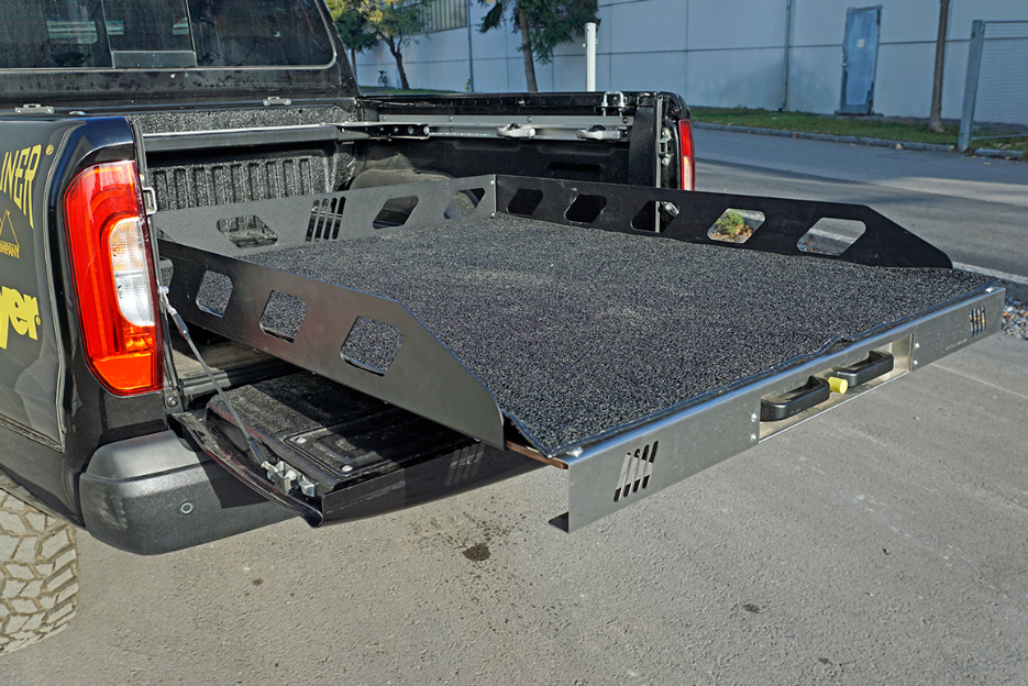 Schwerlast Auszug PESADA 600kg 1500mm x 1100mm PickUp Cargo Slide Heavy Duty Schublade Ladeboden