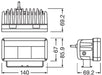 OSRAM LED Scheinwerfer MX140 SPOT 12/24V, 2000 LUMEN, 30W - THEGREENMONKEY