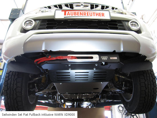 Seilwinden Set Inklusive Warn XD9000 für Fiat Fullback