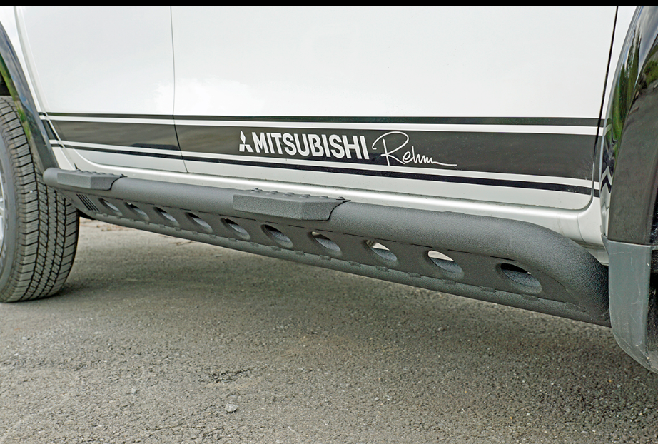 Rockslider LAPIS Aluminium DOKA Kabinenschutz horntools für Mitsubishi L200 - THEGREENMONKEY