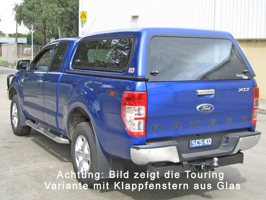 Standard Hardtop Für Ford Ranger '12-> 2Ab Ec Flach, Glatt, Seitl. Schiebefen.