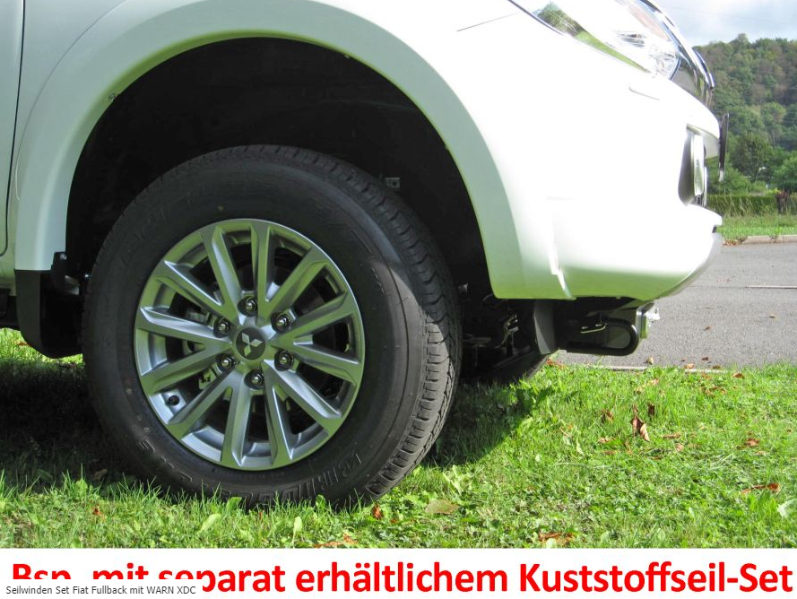 Seilwinden Set mit Warn XDC für Fiat Fullback
