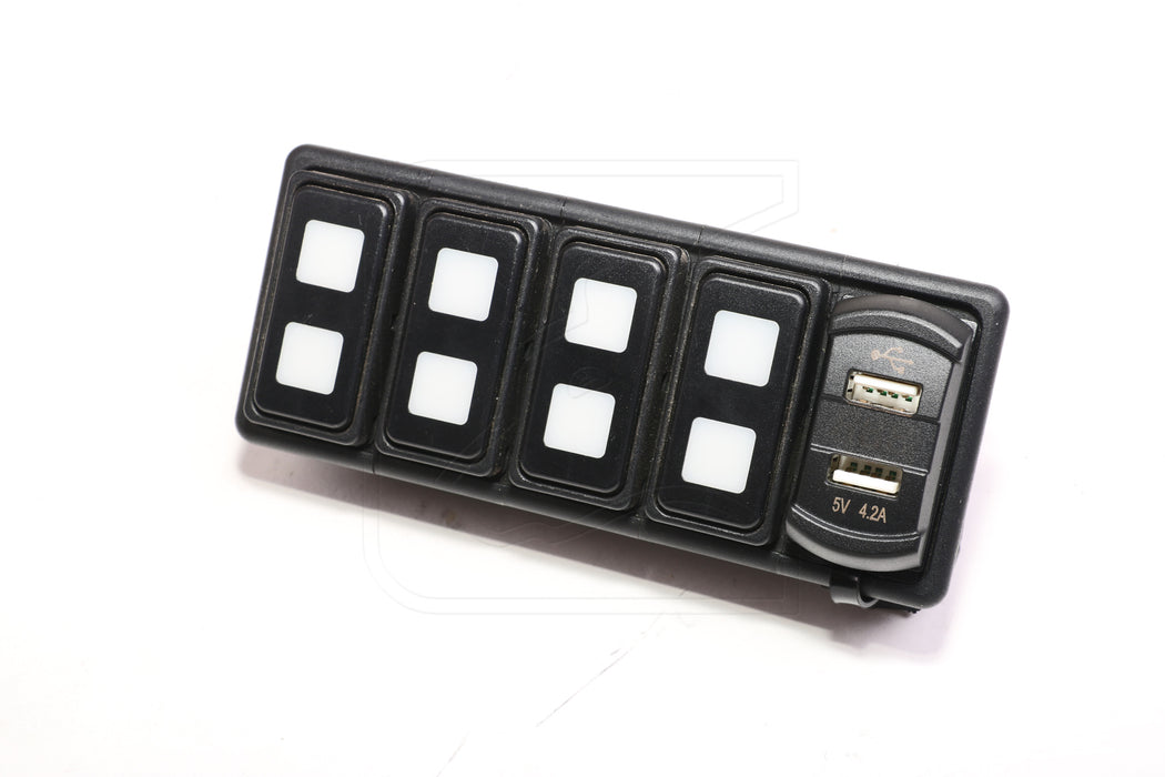 Doppel-USB Steckdose, 4.2A (2x2.1A) für Armaturenbrett oder Schalterkonsole