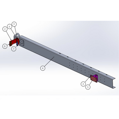ALU-CAB 270° MARKISE HALTERUNG FÜR ALU-CAB HUBDACH TOYOTA LINKS