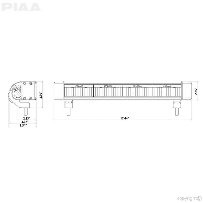 PIAA LED LightBar RF18 Driving