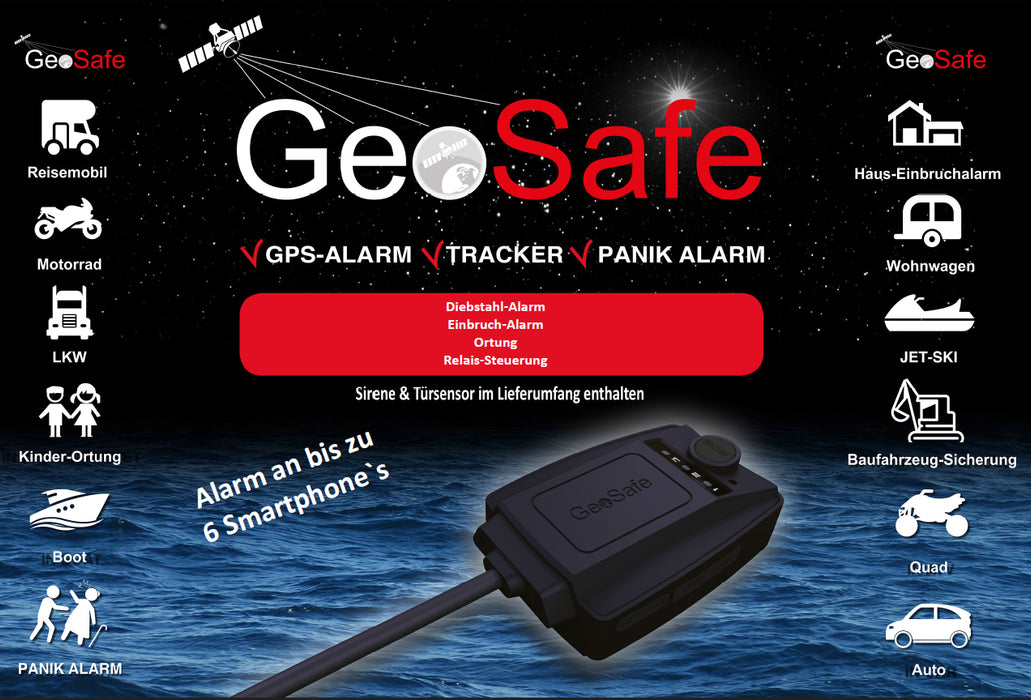GeoSafe Alarm- und Verfolgungstracker