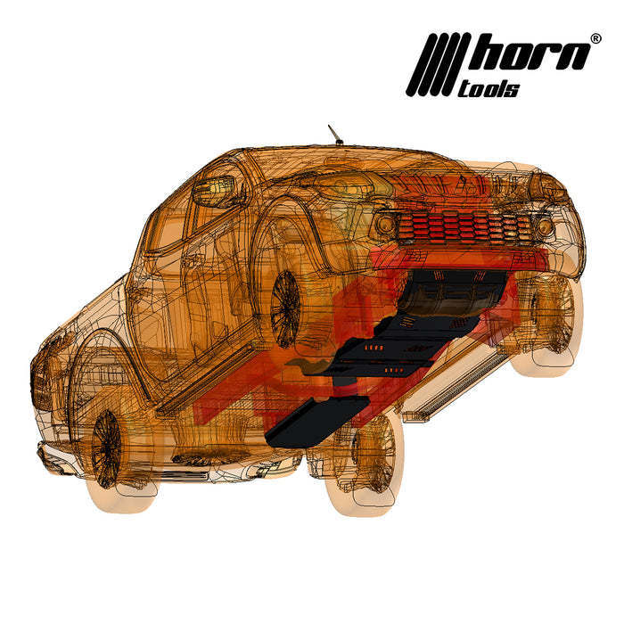 Unterfahrschutz Mitsubishi L200 Komplett Automatik Set Stahl Bj.08/2015- KJ0T horntools