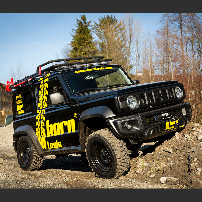 Suzuki Jimny GJ Rockslider LAPIS Aluminium Zubehör Kabinenschutz horntools