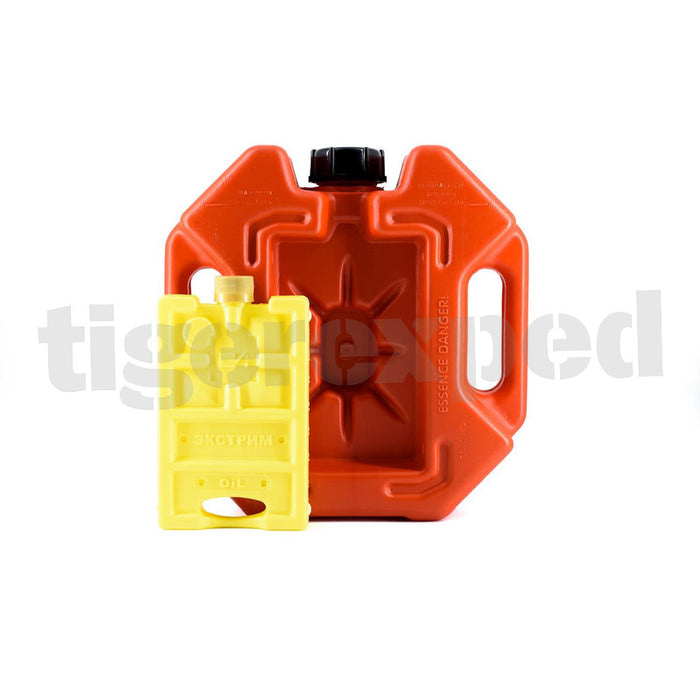 Kanister "extreme stop" 3-in-1 (4l+0,4l+0,4) mit integrierter Hi-Lift Basis rot