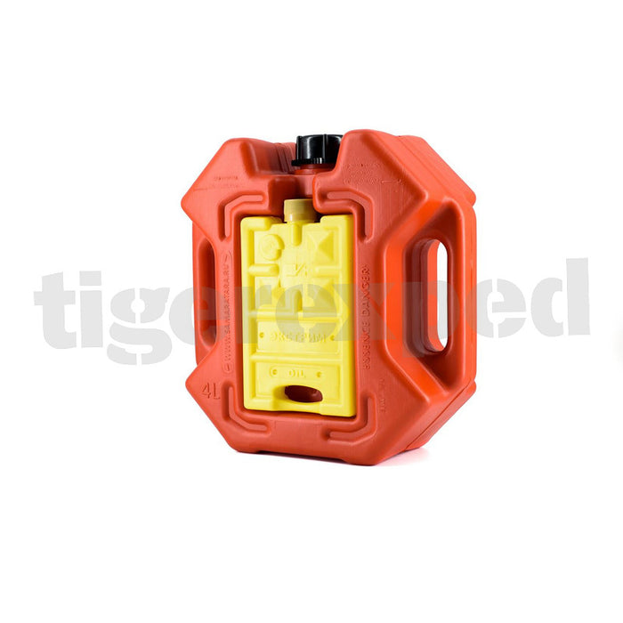 Kanister "extreme stop" 3-in-1 (4l+0,4l+0,4) mit integrierter Hi-Lift Basis rot