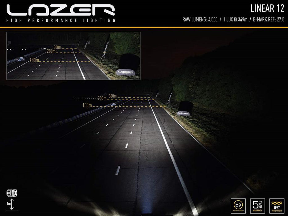 LAZER LAMPS LINEAR-12 Standard schwarz - THEGREENMONKEY